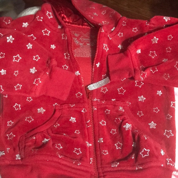 NWOT ARIZONA RED 75% COTTON/25% POLY JKT-HOOD - Picture 1 of 4